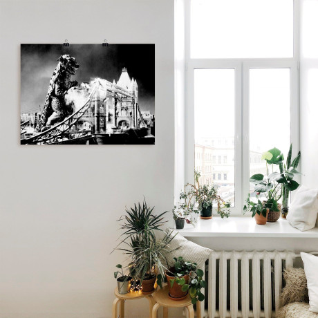 Artland Poster Godzilla II als artprint van aluminium, artprint op linnen, muursticker of poster in verschillende maten afbeelding2 - 1