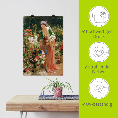 Artland Artprint In de tuin van het Beis als artprint van aluminium, artprint op linnen, muursticker of poster in verschillende maten afbeelding2 - 1