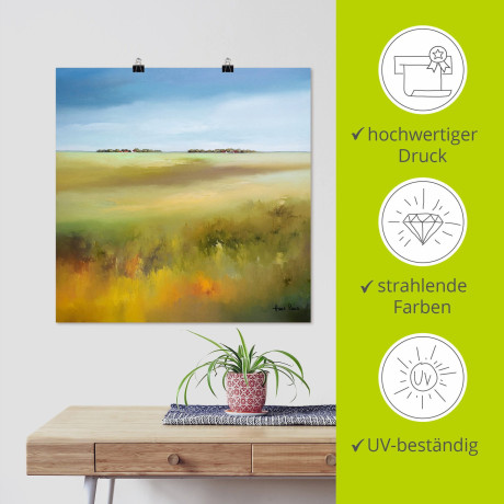 Artland Artprint Landschap I als artprint op linnen, poster in verschillende formaten maten afbeelding2 - 1