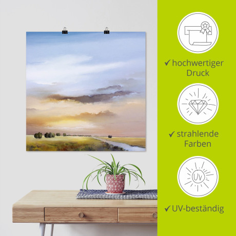 Artland Artprint Landschap III als artprint op linnen, poster in verschillende formaten maten afbeelding2 - 1