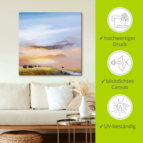 Artland Artprint Landschap III als artprint op linnen, poster in verschillende formaten maten afbeelding2 - 1