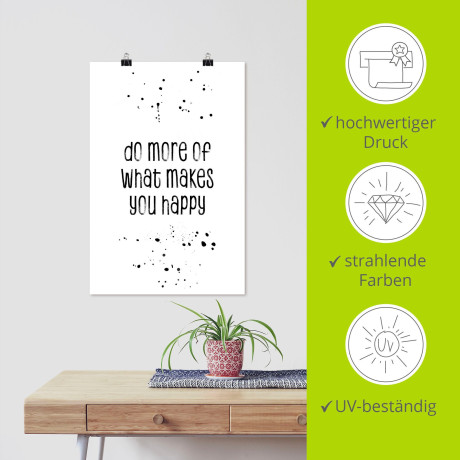 Artland Artprint Meer van wat gelukkig maakt als artprint op linnen, poster, muursticker in verschillende maten afbeelding2 - 1