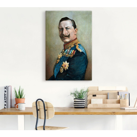 Artland Artprint op linnen Wilhelm II. gespannen op een spieraam afbeelding2 - 1
