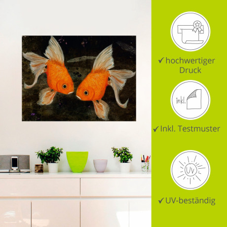 Artland Artprint Turtel vis als artprint op linnen, poster, muursticker in verschillende maten afbeelding2 - 1