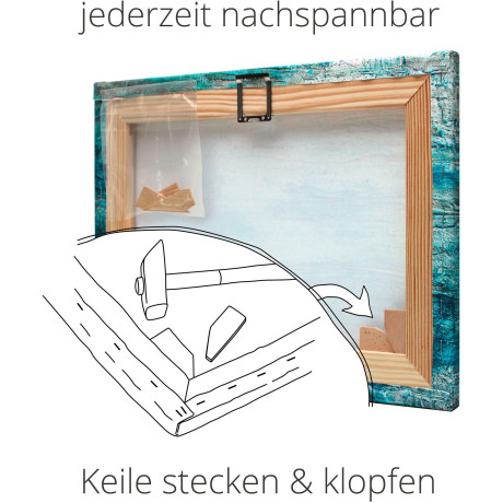 Artland Artprint Zen stenen in het zand als artprint op linnen, poster in verschillende formaten maten afbeelding2 - 1