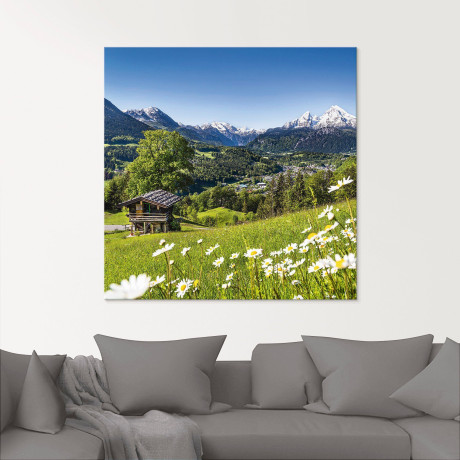 Artland Print op glas Landschap in de Beierse Alpen afbeelding2 - 1