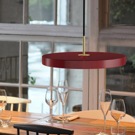 Asteria Medium hanglamp ruby red - met koordset - Ø 43 cm afbeelding2 - 1