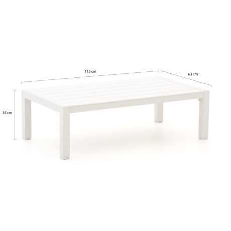 Bellagio Aseti lounge tuintafel 115x63x35cm - Laagste prijsgarantie! afbeelding2 - 1