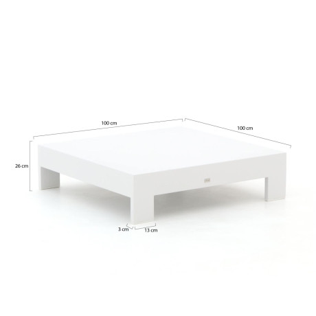 Bellagio Avolo lounge tuintafel 100x100x26cm - Laagste prijsgarantie! afbeelding2 - 1