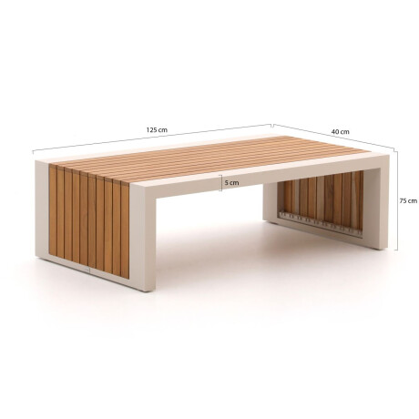 Bellagio Bisenzio lounge tuintafel 125x75x40cm - Laagste prijsgarantie! afbeelding2 - 1