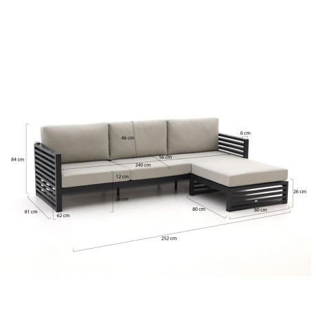 Bellagio Cadora chaise longue loungeset 2-delig - Laagste prijsgarantie! afbeelding2 - 1