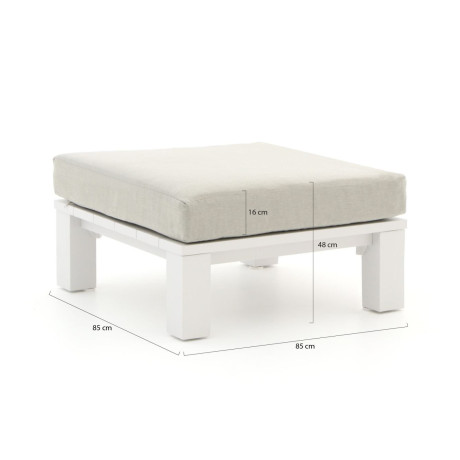 Bellagio Campazzo lounge voetenbank 85x85x30cm - Laagste prijsgarantie! afbeelding2 - 1