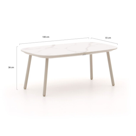 Bellagio Caronia lounge tuintafel 100x55x38cm - Laagste prijsgarantie! afbeelding2 - 1