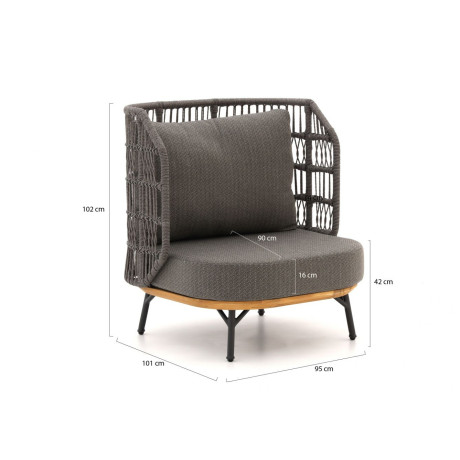 Bellagio Cavezzo stoel-bank loungeset 4-delig - Laagste prijsgarantie! afbeelding2 - 1