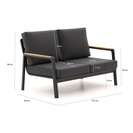 Bellagio Ciane lounge tuinbank 2-zits 142cm - Laagste prijsgarantie! afbeelding2 - 1