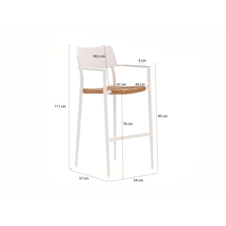 Bellagio Cino 175cm barset 5-delig stapelbaar - Laagste prijsgarantie! afbeelding2 - 1