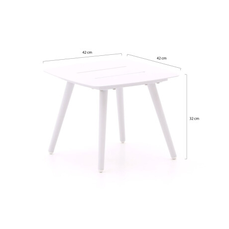 Bellagio Cino lounge tuintafel 42x42x32cm - Laagste prijsgarantie! afbeelding2 - 1