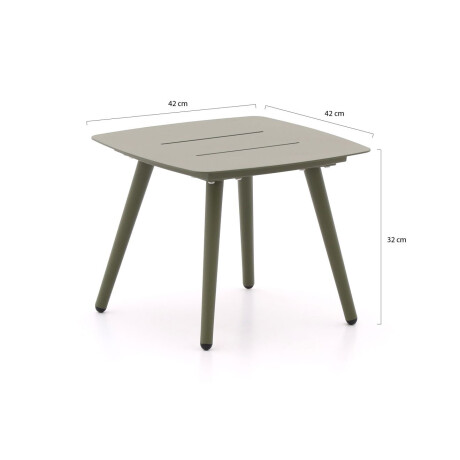 Bellagio Cino lounge tuintafel 42x42x32cm - Laagste prijsgarantie! afbeelding2 - 1