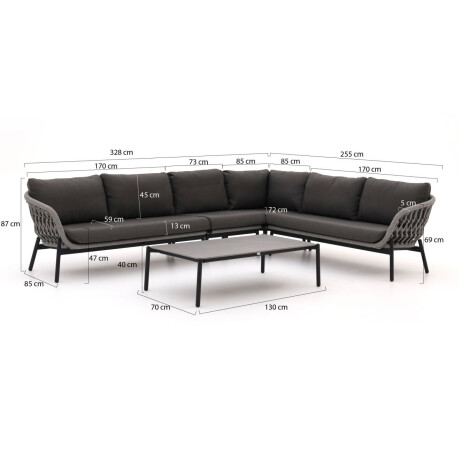 Bellagio Cupello hoek loungeset 5-delig rechts - Laagste prijsgarantie! afbeelding2 - 1
