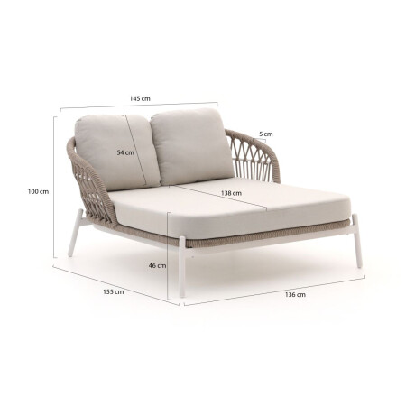 Bellagio Cupello lounge daybed - Laagste prijsgarantie! afbeelding2 - 1