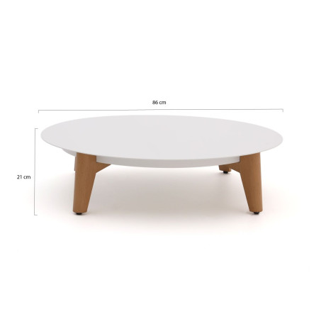 Bellagio Esenta lounge tuintafel ø86 (h:21cm)/ø 68 (h:19cm) - Laagste prijsgarantie! afbeelding2 - 1