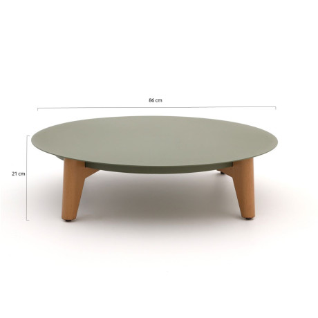 Bellagio Esenta lounge tuintafel ø86 (h:21cm)/ø 68 (h:19cm) - Laagste prijsgarantie! afbeelding2 - 1