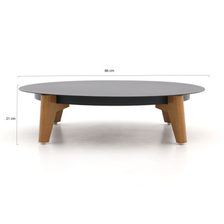 Bellagio Esenta lounge tuintafel ø86 (h:21cm)/ø 68 (h:19cm) - Laagste prijsgarantie! afbeelding2 - 1