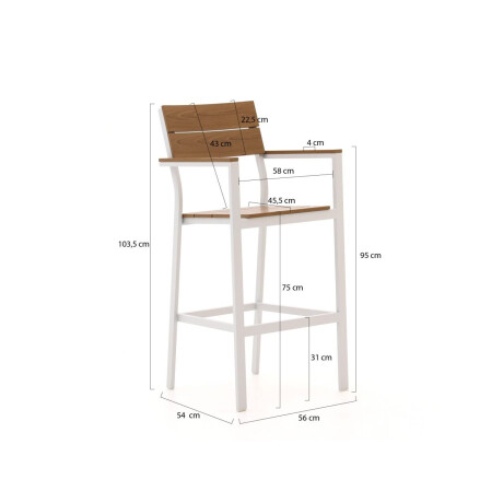 Bellagio Fidenza 220cm barset 7-delig - Laagste prijsgarantie! afbeelding2 - 1