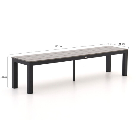 Bellagio Fidenza picknickbank 195x45x45cm - Laagste prijsgarantie! afbeelding2 - 1