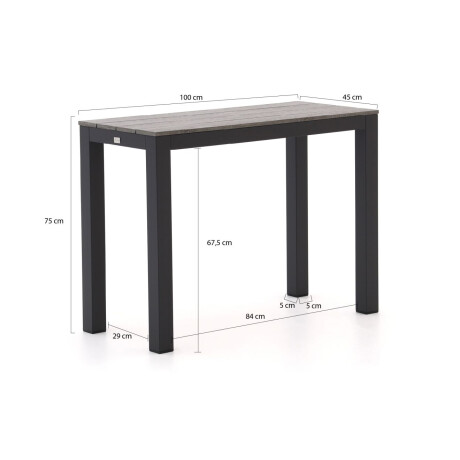 Bellagio Fidenza sidetable 100x45x75cm - Laagste prijsgarantie! afbeelding2 - 1