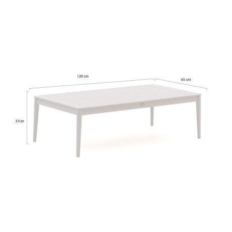 Bellagio Florentina lounge tuintafel 120x65x37cm - Laagste prijsgarantie! afbeelding2 - 1