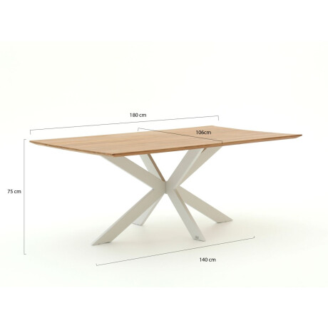 Bellagio Furato dining tuintafel 180x106cm - Laagste prijsgarantie! afbeelding2 - 1