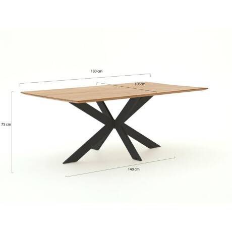 Bellagio Furato dining tuintafel 180x106cm - Laagste prijsgarantie! afbeelding2 - 1