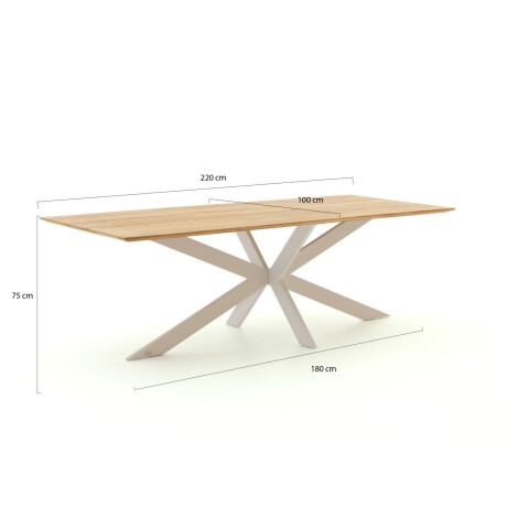 Bellagio Furato dining tuintafel 220x100cm - Laagste prijsgarantie! afbeelding2 - 1