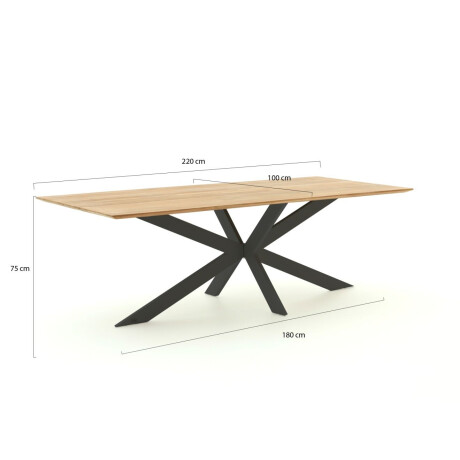Bellagio Furato dining tuintafel 220x100cm - Laagste prijsgarantie! afbeelding2 - 1