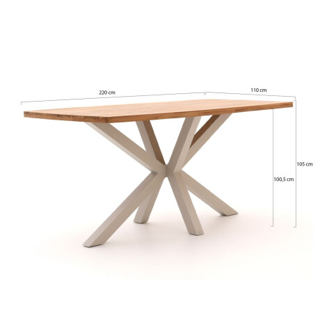 Bellagio Induno Deens Ovaal bartafel 220x110x105cm - Laagste prijsgarantie! afbeelding2 - 1