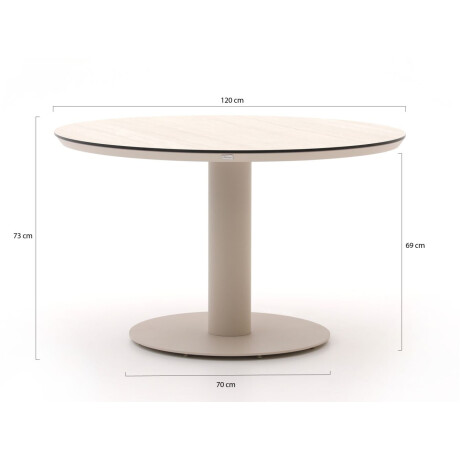 Bellagio La Fonte dining tuintafel ø 120cm - Laagste prijsgarantie! afbeelding2 - 1