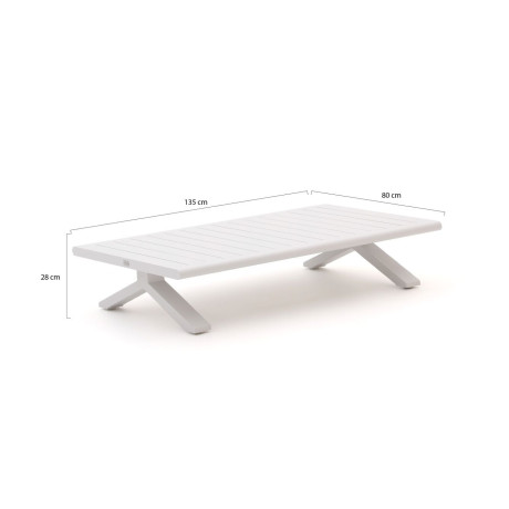 Bellagio La Tomba lounge tuintafel 80x135 cm - Laagste prijsgarantie! afbeelding2 - 1