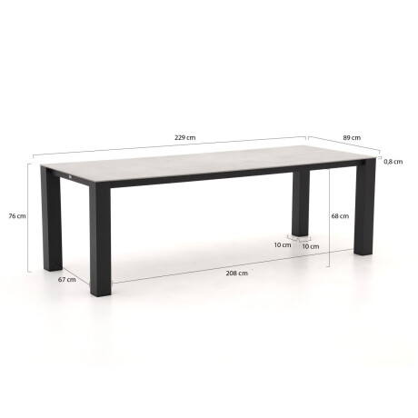 Bellagio Lagundo dining tuintafel 230x90cm - Laagste prijsgarantie! afbeelding2 - 1