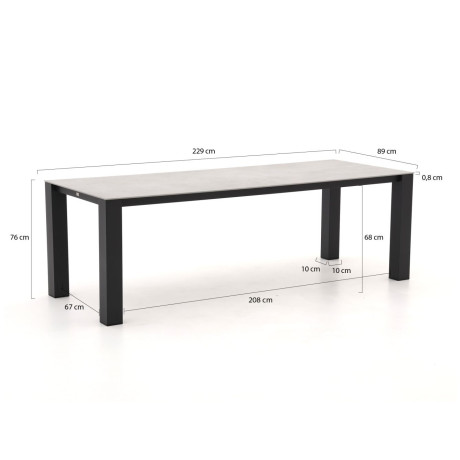 Bellagio Lagundo dining tuintafel 230x90cm - Laagste prijsgarantie! afbeelding2 - 1