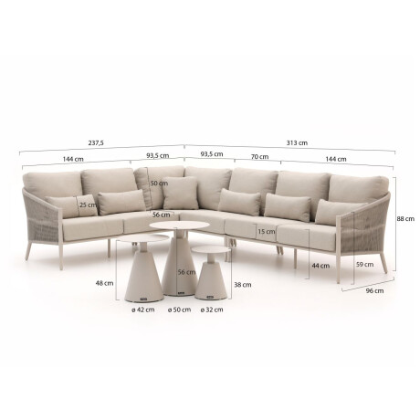 Bellagio Mineo/Tusa hoek loungeset 7-delig links - Laagste prijsgarantie! afbeelding2 - 1