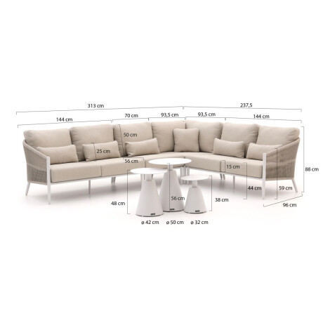 Bellagio Mineo/Tusa hoek loungeset 7-delig rechts - Laagste prijsgarantie! afbeelding2 - 1