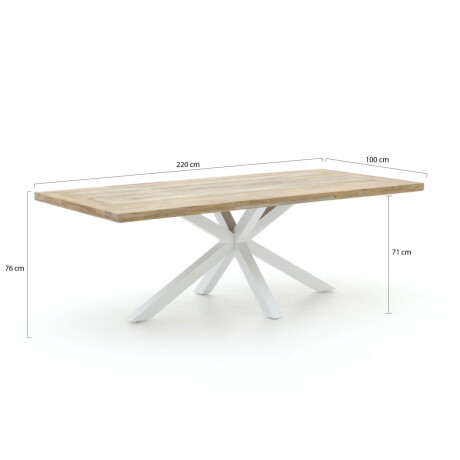 Bellagio Montorio dining tuintafel 220x100cm - Laagste prijsgarantie! afbeelding2 - 1