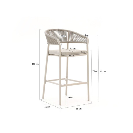 Bellagio Nova Siri/Trecenta 225cm barset 7-delig - Laagste prijsgarantie! afbeelding2 - 1