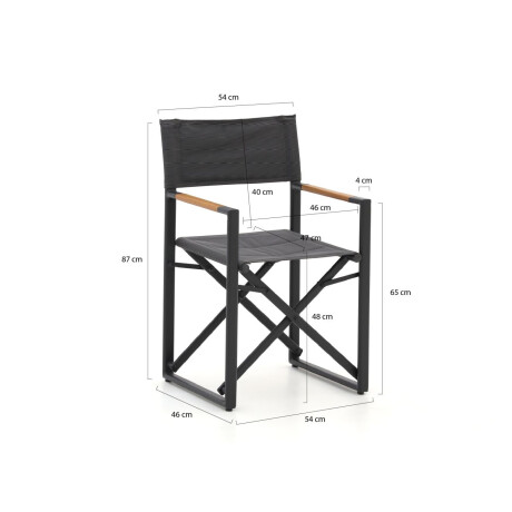 Bellagio Pasolini/Preston ø 80cm dining tuinset 5-delig inklapbaar - Laagste prijsgarantie! afbeelding2 - 1