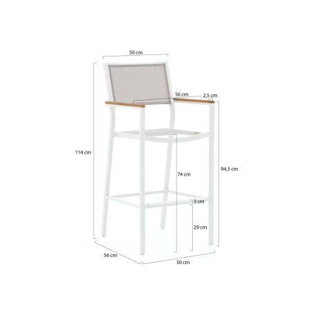 Bellagio Roma/Linosa 150cm barset 5-delig - Laagste prijsgarantie! afbeelding2 - 1