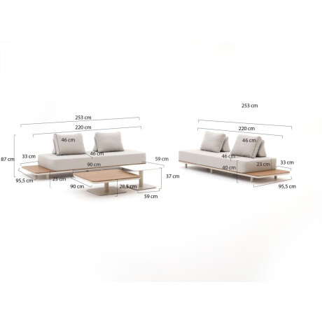 Bellagio San Lupo hoek loungeset 5-delig 4-zits - Laagste prijsgarantie! afbeelding2 - 1