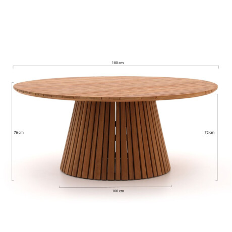 Bellagio Santa Severina dining tuintafel ø180cm (h: 76cm) - Laagste prijsgarantie! afbeelding2 - 1
