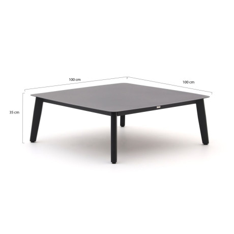 Bellagio Sorico lounge tuintafel 100x100x35cm - Laagste prijsgarantie! afbeelding2 - 1