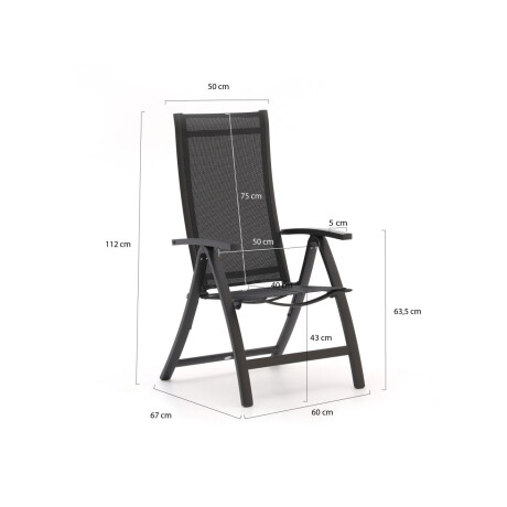 Bellagio Trappeto/Fidenza ø149cm dining tuinset 6-delig - Laagste prijsgarantie! afbeelding2 - 1